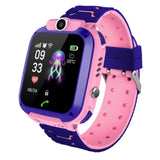 Kinder Smartwatch mit GPS Telefon SOS Kamera - Kinderuhr Wasserdicht Rosa/Blau