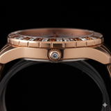 Vialux Damenarmbanduhr Rosegold – Edel mit Baguette-Steinen & Sonnen-Design – NEU OVP