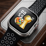 Worldcup Smartwatch Firnessuhr T800 Ultra 49mm Space Aluminum Case NEU, OVP
