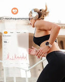 Damen Smartwatch Elegant Rosa / Gold - Fitness Tracker, Pulsuhr, Schrittzähler