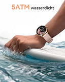 Damen Smartwatch Elegant Rosa / Gold - Fitness Tracker, Pulsuhr, Schrittzähler