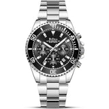 Biden Herren Chronograph Uhr – Edelstahl – Quarzwerk – 43mm