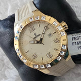 Festina F16582/2 Damen Armbanduhr Gold/Beige Neu & OVP ÖZENSAAT