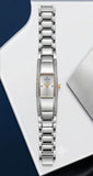 Hislon Damenuhr Silber Kristall Armbanduhr Neu mit OVP Quartz Zirkonia Eleganter