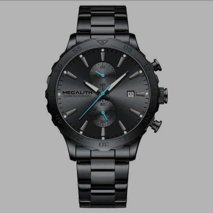 Megalith Chronograph 47mm Blau – Herrenuhr mit Chronometer
