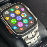 Smartwatch Telefonfunktion (Bluetooth Call), T800 Ultra 49mm NEU & OVP  Fitness-Tracker, Herzfrequenz, Schlafanalyse – Space Aluminum Case