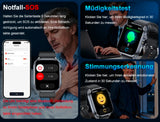 2026 Smartwatch Herren EKG Blutdruck Blutzucker Herzfrequenz Fitnessuhr IP68