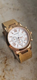 Romanson RL0245HMRW Herren Uhr Roségold Chronograph 5 ATM Wasserdicht NEU
