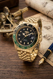 INVICTA Pro Diver Gold Herrenuhr Quarz 40mm Schwarz/Grün Lünette 200m Neu