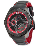 Stührling Original Gen-X 264XL Sportuhr 49mm Quartz Leder Schwarz Rot OVP
