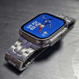 Worldcup Smartwatch T800 Ultra 49mm Telefonfunktion & Fitness inkl. Stahlarmband - Silber/Titan