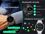 2026 Herren Smartwatch 1.43" AMOLED Always-On Metall Bluetooth Anruf SOS NEU OVP