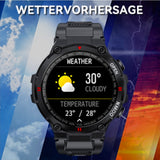 Smartwatch Herren mit Telefonfunktion 1,3" HD Voll Touchscreen Uhren Fitnessuhr Aktivitätstracker Armbanduhr mit Herzfrequenz Schlafmonitor Schrittzähler Fitness Tracker Smart Watch für Android iOS