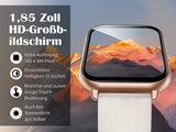 Smartwatch Damen mit Telefonfunktion 1.85" Fitness Uhr Pulsuhr Schlafmonitor Neu
