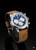 Edle Armbanduhr für Herren - Blaues Zifferblatt - Business Design #ÖZENSAAT