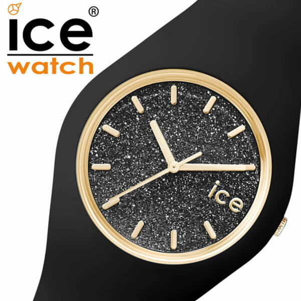 Ice-Watch ICE Glitter Damen-Uhr Schwarz Glitzer