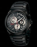 Casio Edifice EF-507BK Herrenuhr Schwarz Carbon Look - Neu mit Garantie