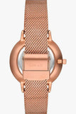 OMAX Damen Armbanduhr Roségold Silber Zifferblatt 36 mm Quarz Neu OVP