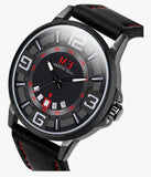 Herren Automatikuhr Mechanisch Lederarmband – Tagesanzeige & Wasserdicht