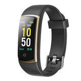 Fitness Tracker Smartwatch – Herzfrequenz, Blutdruck, 14 Sportmodi – Schwarz/Gold – NEU & OVP