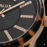Vialux Damenarmbanduhr LJ682R-06YR - Rosegold/Leoparden-Optik - NEU & OVP