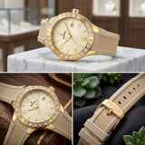 Festina F16582/2 Damen Armbanduhr Gold/Beige Neu & OVP ÖZENSAAT