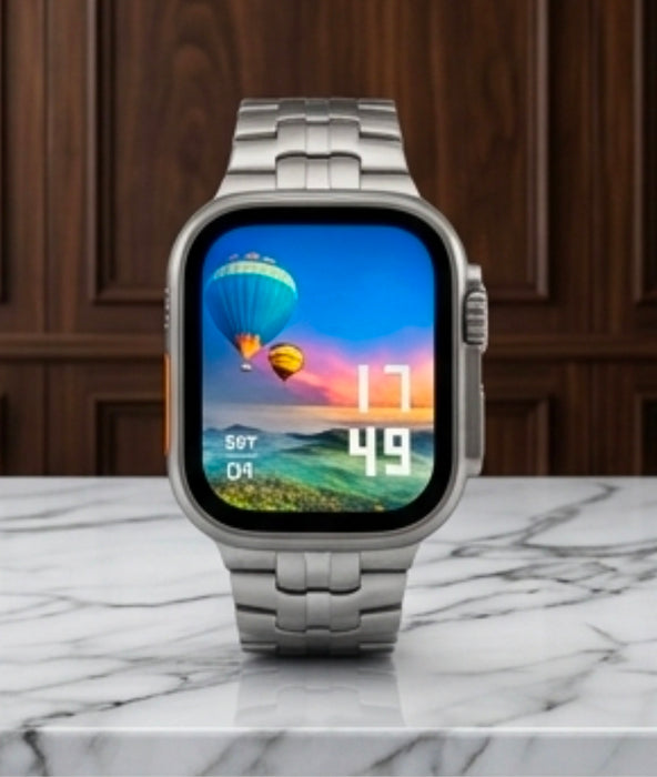 Smartwatch Telefonfunktion (Bluetooth Call), T800 Ultra 49mm NEU & OVP  Fitness-Tracker, Herzfrequenz, Schlafanalyse – Space Aluminum Case