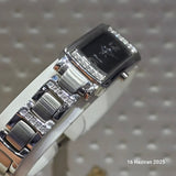 Hislon Damen-Edelstahl Uhr mit Swarovski Kristallen – Elegantes Accessoire