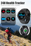 Smartwatch Herren mit Telefonfunktion 1,3" HD Voll Touchscreen Uhren Fitnessuhr Aktivitätstracker Armbanduhr mit Herzfrequenz Schlafmonitor Schrittzähler Fitness Tracker Smart Watch für Android iOS