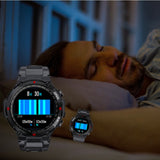 Smartwatch Herren mit Telefonfunktion 1,3" HD Voll Touchscreen Uhren Fitnessuhr Aktivitätstracker Armbanduhr mit Herzfrequenz Schlafmonitor Schrittzähler Fitness Tracker Smart Watch für Android iOS