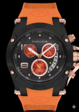 Pacomarine PM.51163.12 Herrenuhr – 44mm Orange Silikon Armband