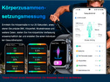 2026 Smartwatch Herren EKG Blutdruck Blutzucker Herzfrequenz Fitnessuhr IP68
