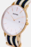 Slazenger SL.09.1980.1.12 Herrenuhr - Retro Design mit Textilarmband