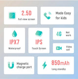 DCU TECNOLOGIC Kinder-Smartuhr mit GPS, Videoanrufe & Standortbestimmung – Rosa