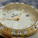 Festina F16582/2 Damen Armbanduhr Gold/Beige Neu & OVP ÖZENSAAT