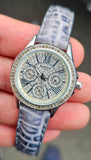 Casio Sheen SHE-3504 Damenuhr Kristall Zifferblatt Elegant Glitzer