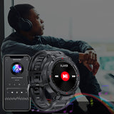 Smartwatch Herren mit Telefonfunktion 1,3" HD Voll Touchscreen Uhren Fitnessuhr Aktivitätstracker Armbanduhr mit Herzfrequenz Schlafmonitor Schrittzähler Fitness Tracker Smart Watch für Android iOS
