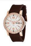 Dice Kayek Damenuhr Rosegold Braun Silikonarmband Datum Neu OVP