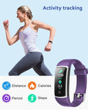 Fitnessuhr mit Blutdruck Blutsauerstoff, Pulsuhr, Schrittzähler, Kalorienzähler, Schlafmonitor, SNS SMS Anruf Benachrichtigung Fitness Tracker für Damen Herren