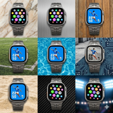 Worldcup Smartwatch T800 Ultra 49mm Telefonfunktion & Fitness inkl. Stahlarmband - Silber/Titan