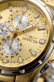 Invicta Sea Vulture Herrenuhr Chronograph Gold 46mm 5 ATM Wasserfest