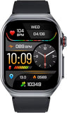 Gesundheitsuhr Smartwatch mit Telefoniefunktion, EKG Plus HRV und SOS Funktion, BT Bluetooth, Schlafapnoe, ÖZENSAAT