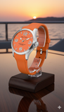 NAUTICA A11588G Uhr – Orange Silikonarmband & Quarzwerk – 100m Wasserdicht
