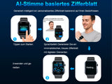 2026 Smartwatch Herren EKG Blutdruck Blutzucker Herzfrequenz Fitnessuhr IP68