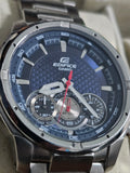 Casio Edifice EF-522D Herren Armbanduhr Chronograph NEU OVP Edelstahl Blau 100M