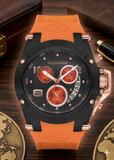 Pacomarine PM.51163.12 Herrenuhr – 44mm Orange Silikon Armband