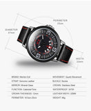 Herren Automatikuhr Mechanisch Lederarmband – Tagesanzeige & Wasserdicht