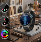 2026 Herren Smartwatch 1.43" AMOLED Always-On Metall Bluetooth Anruf SOS NEU OVP