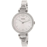 Fossil Georgia Damenarmbanduhr Silber - ES3225 - Neu & 2 Jahr Garantie