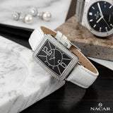 Nacar DamenUhr – Elegante Armbanduhr mit Glitzersteinen